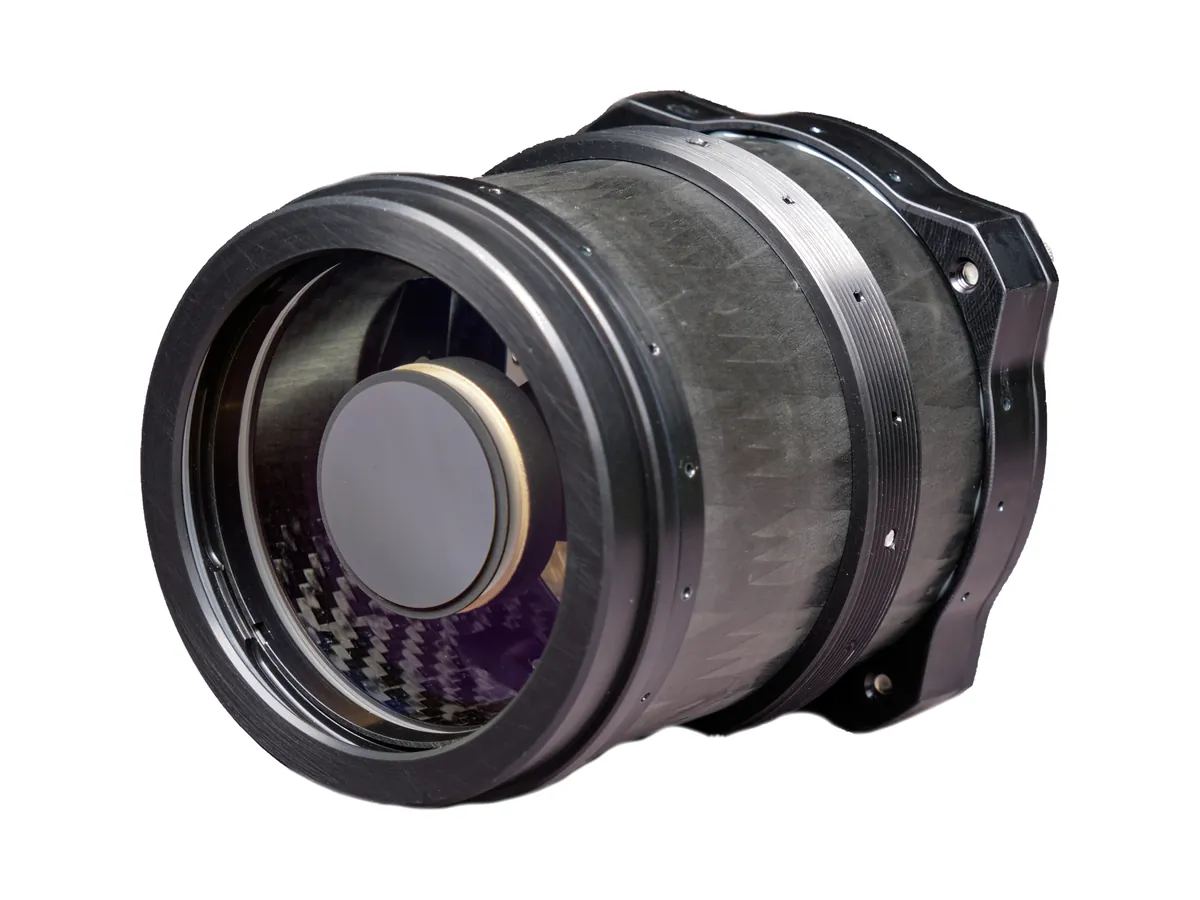 Chromar C250 f/4 space-qualified catadioptric lens for Earth-observation satellites, 250 mm