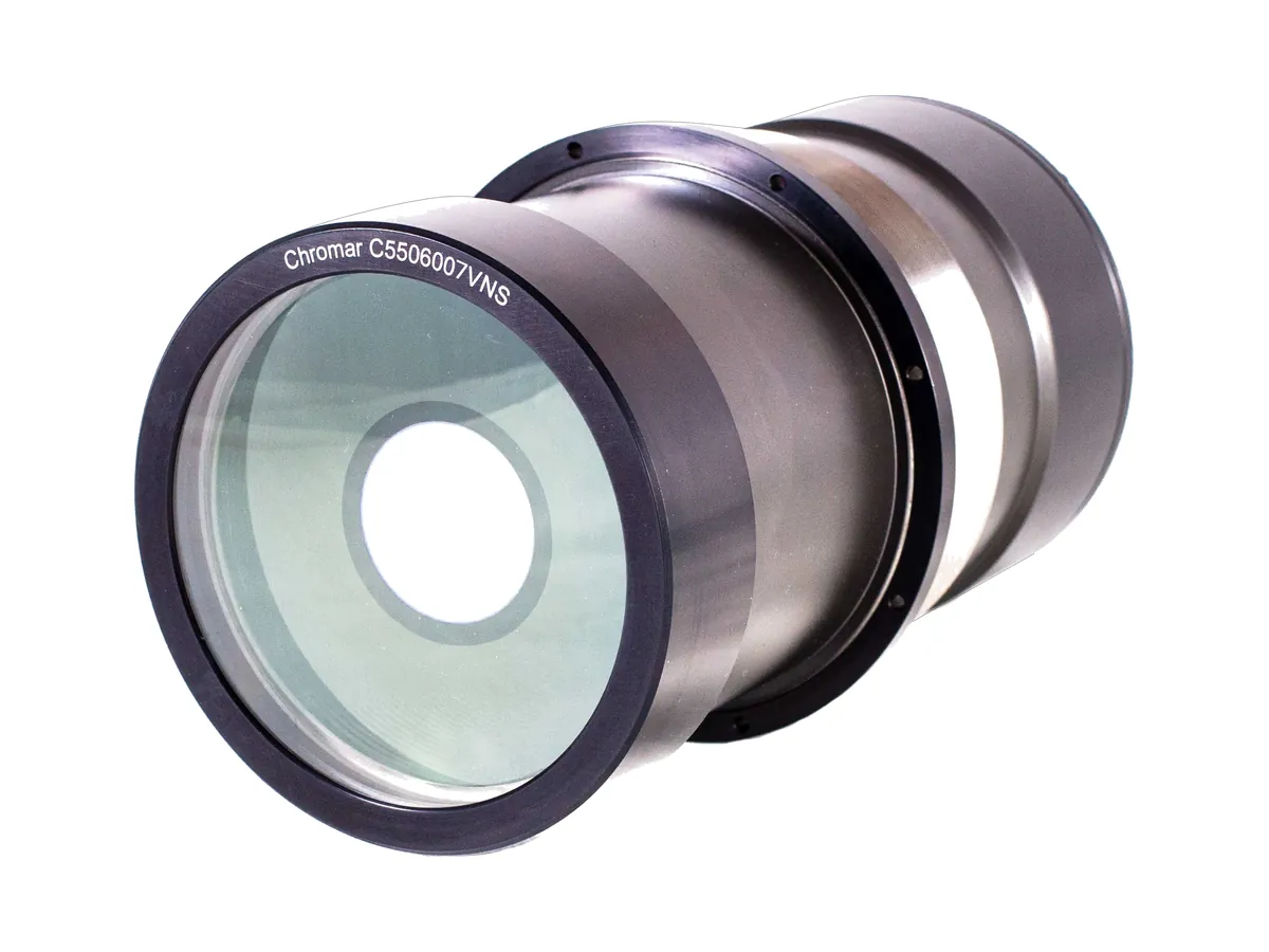 Chromar C550 f/6 catadioptric lens for long-range surveillance, 550 mm