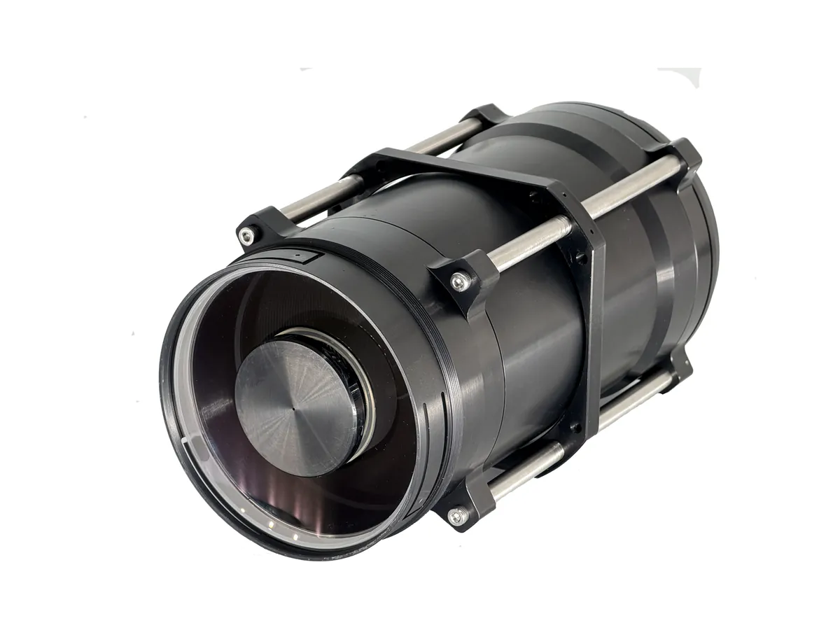 Chromar C600 f/6 catadioptric lens for UAV cameras, 600 mm focal length