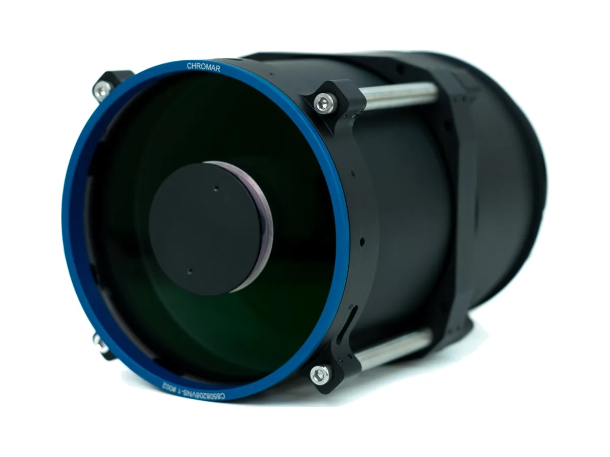 Chromar C850 f/8.2 catadioptric lens for UAV cameras, 850 mm focal length
